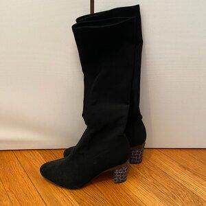 Tanya Heath Paris stretch knee high boot; interchangeable heels sold separately